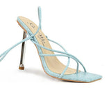 Renni Heels- Blue Snake - Head Over Heels: All In One Boutique