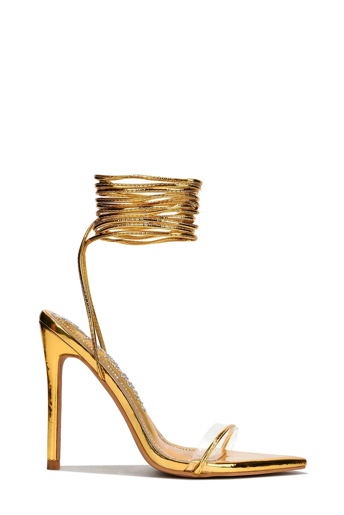 Roni Heels- Gold - Head Over Heels: All In One Boutique