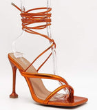 Sabrina Heels- Orange - Head Over Heels: All In One Boutique