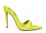 Saldana Heels- Neon Yellow