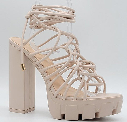 Shakira Heels- Nude - Head Over Heels: All In One Boutique