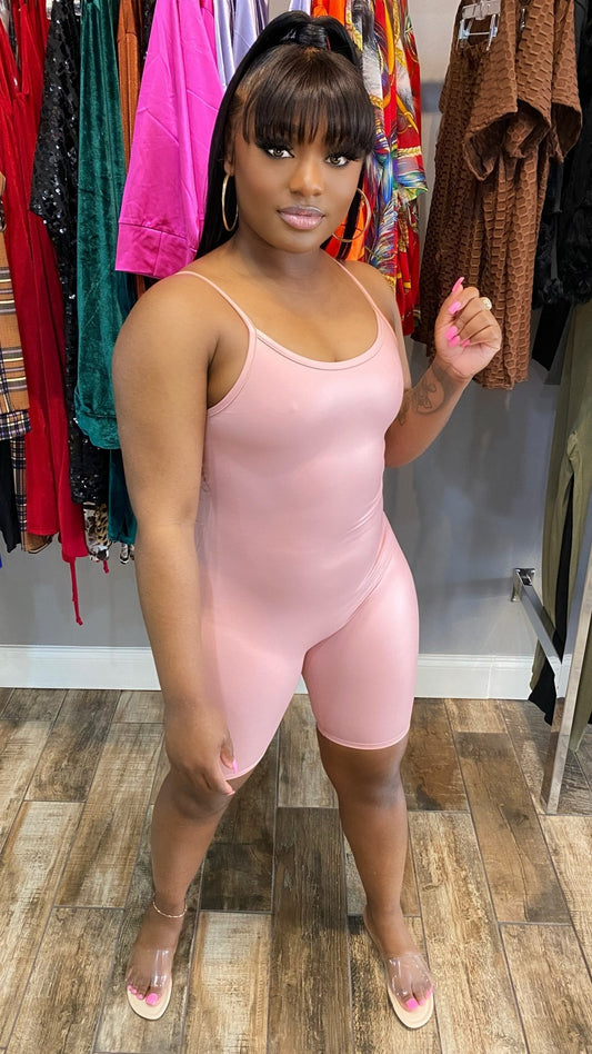 Snug Romper- Blush - Head Over Heels: All In One Boutique