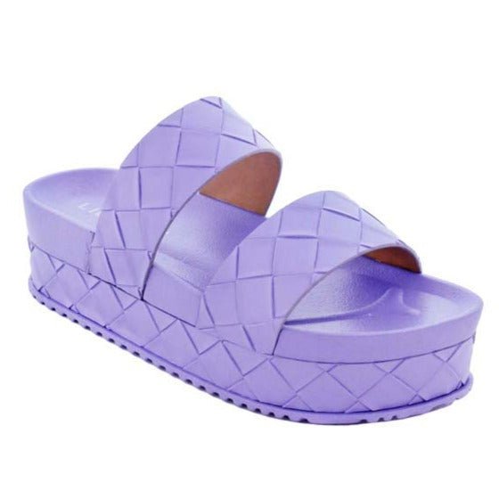 So Groovy Platform Sandal- Lavender - Head Over Heels: All In One Boutique