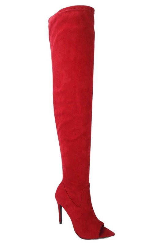 So Seductive Thigh Boot- Red - Head Over Heels: All In One Boutique