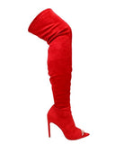 So Seductive Thigh Boots- Red - Head Over Heels: All In One Boutique
