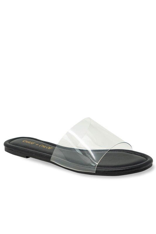 So So Clear Sandals- Black - Head Over Heels: All In One Boutique