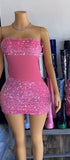 Sparked Dress- Pink - Head Over Heels: All In One Boutique