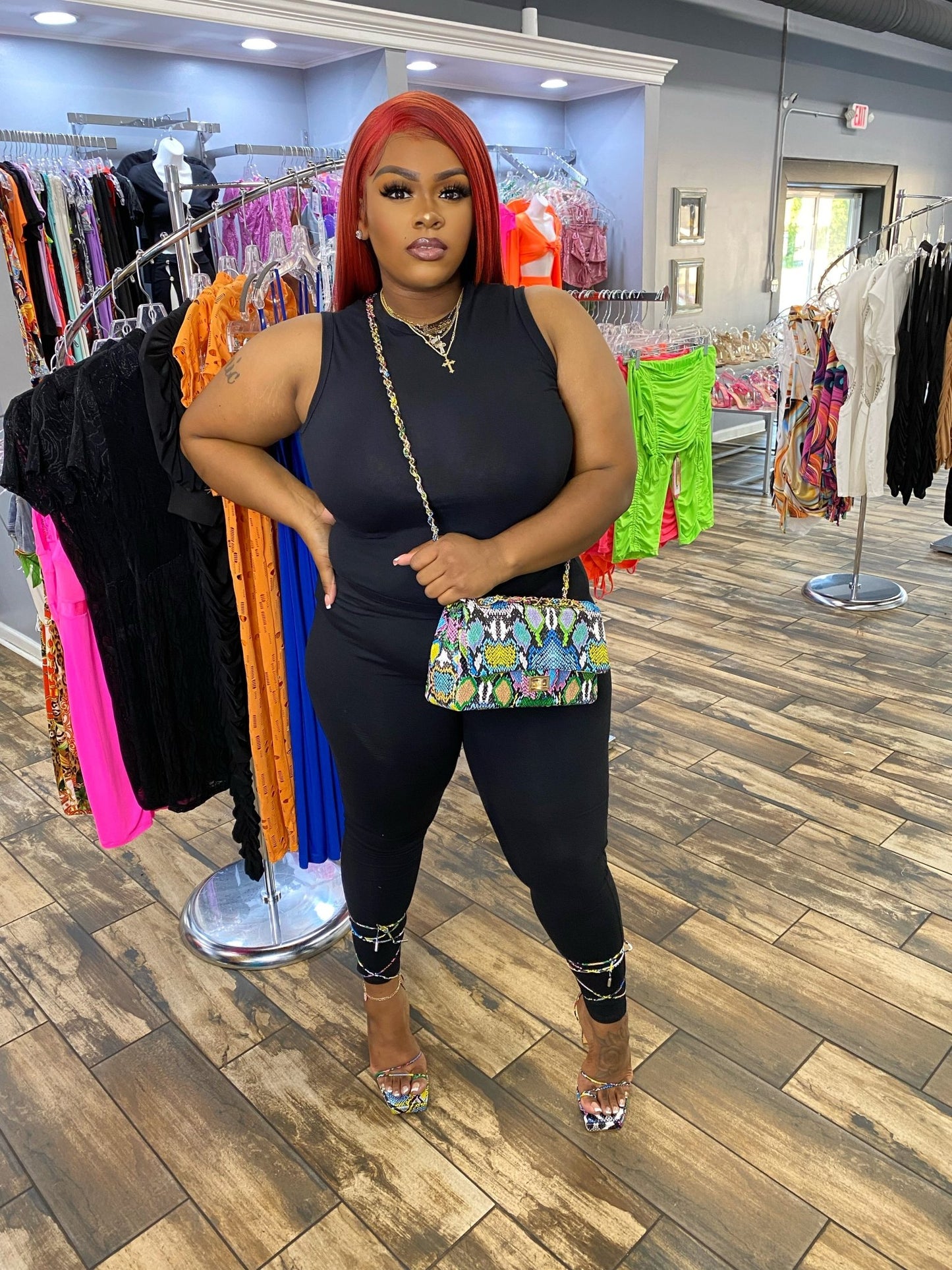 Stay Snatched Set- Black - Head Over Heels: All In One Boutique