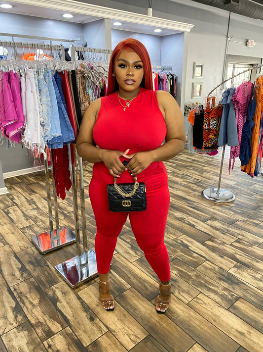 Stay Snatched Set- Red - Head Over Heels: All In One Boutique