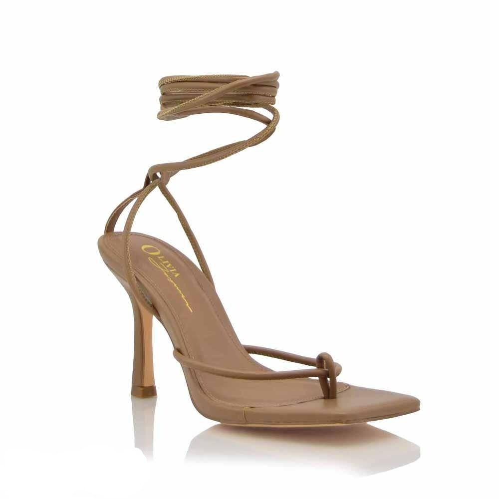 Tie Me Up Heels- Mocha - Head Over Heels: All In One Boutique