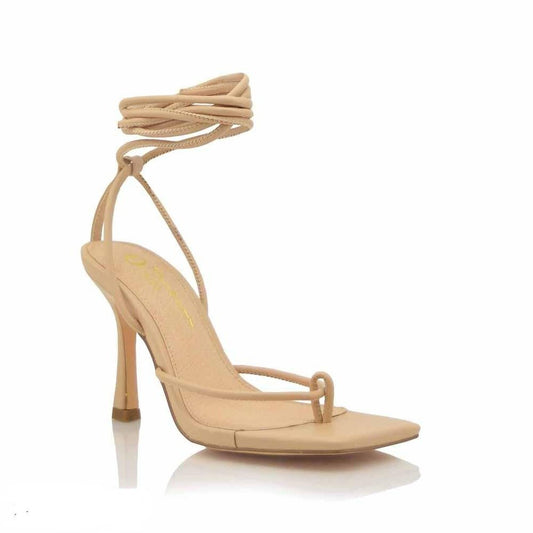 Tie Me Up Heels- Nude - Head Over Heels: All In One Boutique