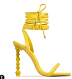 Trophy Wife Heels- Yellow