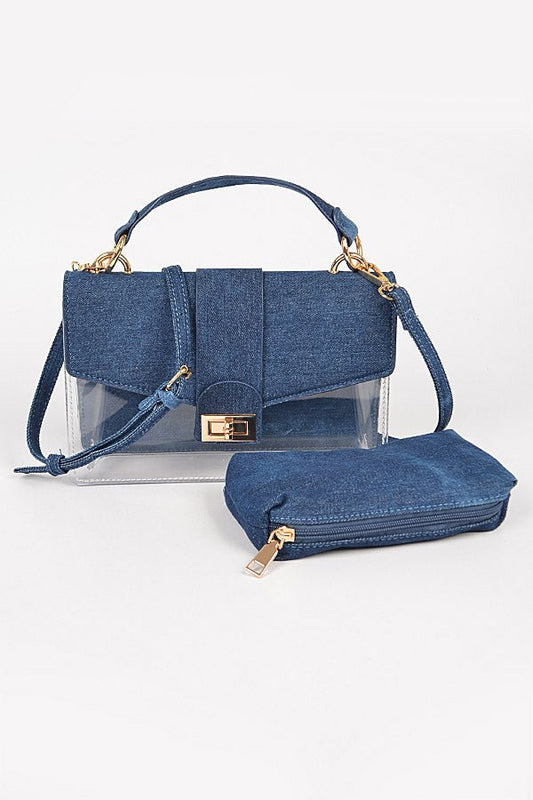 Two In One Bag- Dark Denim - Head Over Heels: All In One Boutique